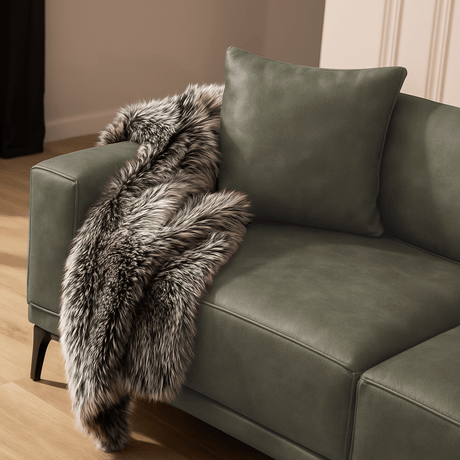 3-Sitzer Sofa Davidson Grün Mikrofaser Stoff 