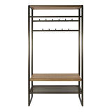 Muro Garderobenschrank 100 Drift Braun 