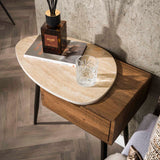 Nachttisch Monza Links 1 Lade Keramik Travertin 