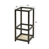 Sable Paraplubak quadratisch Drift Braun H53 cm 