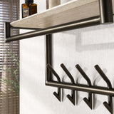 Garderobenwand Travertin 2x5 Haken 65 cm Melamin 