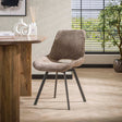 Esszimmerstühle – Modern Esszimmerstuhl Riviera Rich Champagne drehbar ohne Armlehnen - Dimehouse
