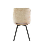 Satz von 4 Esszimmerstühlen Avero drehbar Jaroq Sand 