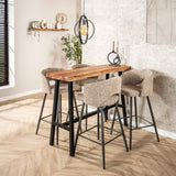 Moderne Barkruk Zand Alba Tissee Cargo Stof