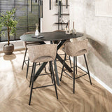 Moderne Barkruk Zand Alba Tissee Cargo Stof