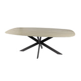 Aureo Ovaal Eettafel 180 cm Travertine Keramiek