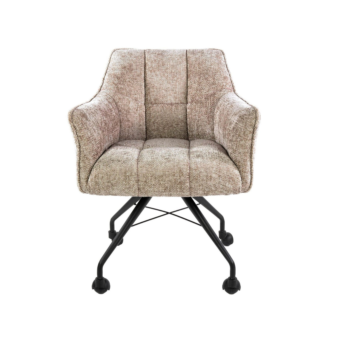 Satz von 2 Esszimmerstühlen Hoven Rich Sand Elegant 