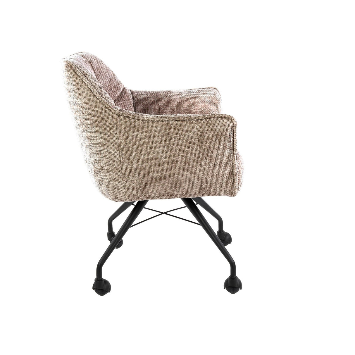 Satz von 2 Esszimmerstühlen Hoven Rich Sand Elegant 