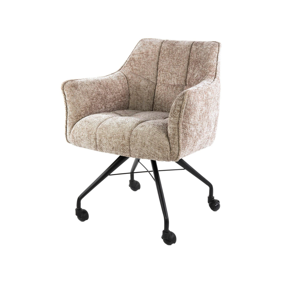 Satz von 2 Esszimmerstühlen Hoven Rich Sand Elegant 