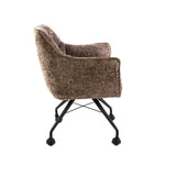 Satz von 2 Esszimmerstühlen Hoven Rich Champagne gepolstert 