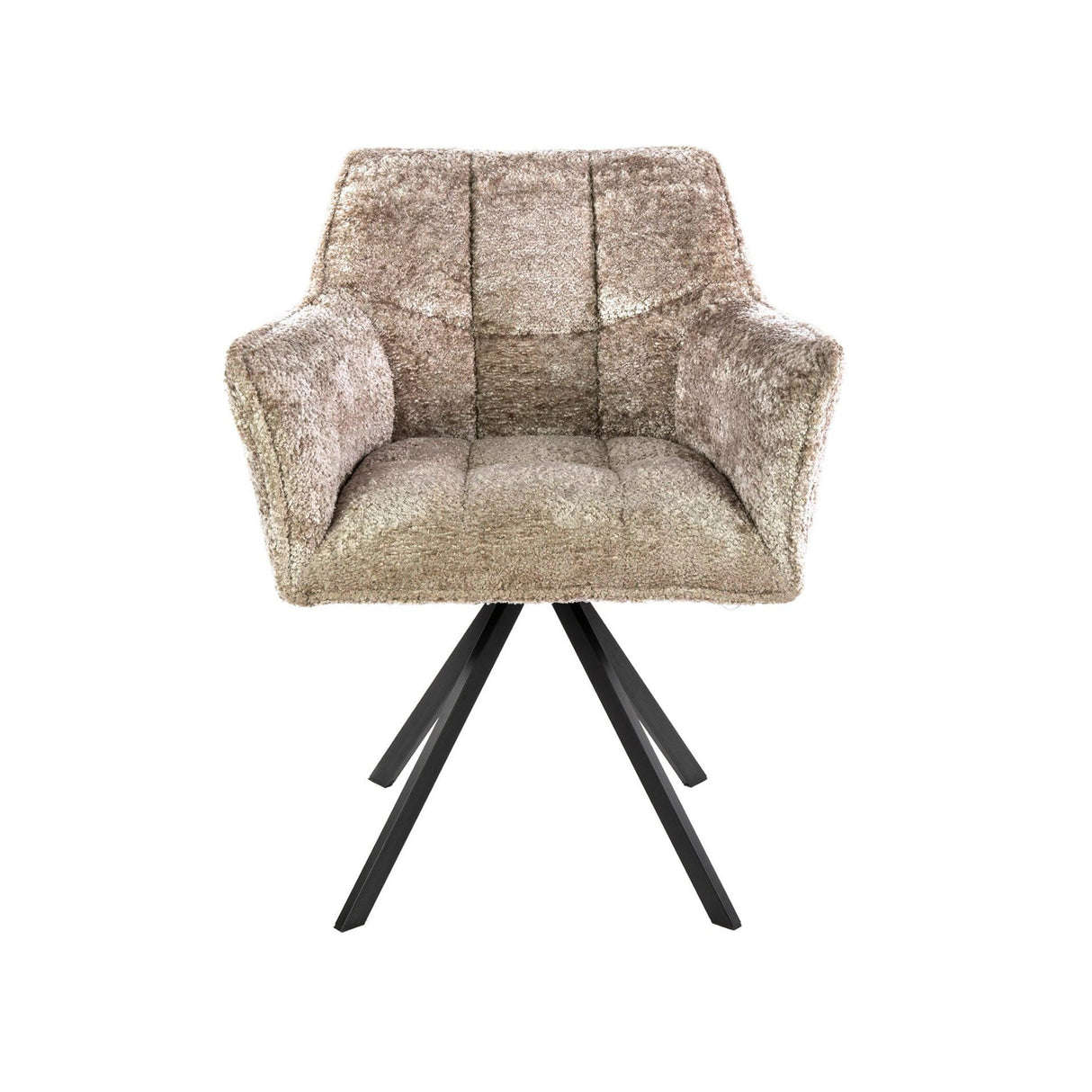 Draaibare Eetkamerstoel Lino Bouclé Zand