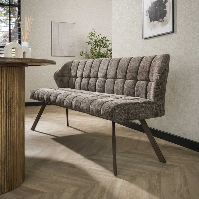 Esszimmer-Sofagitter aus taupebraunem Chenille