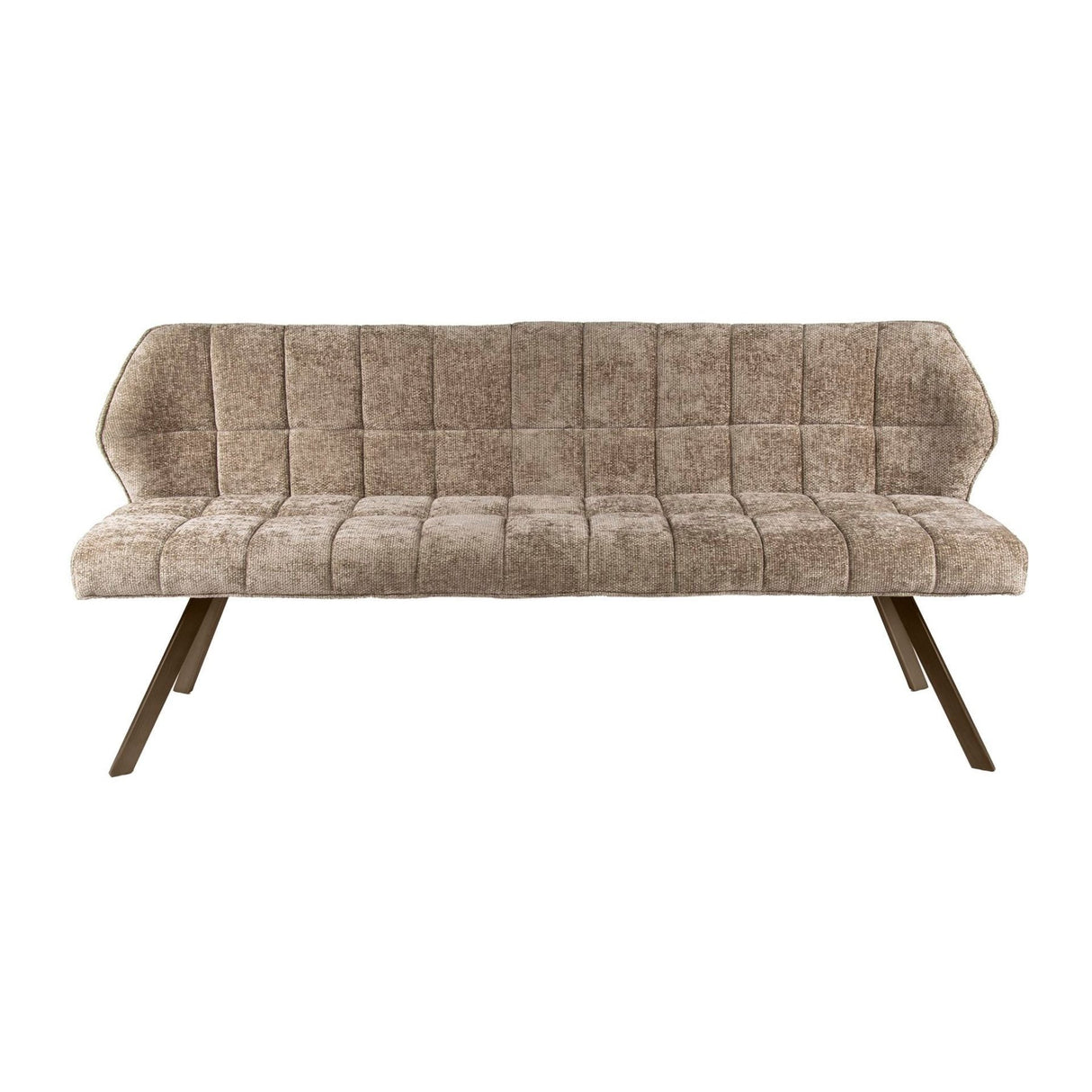 Esszimmerbank Gitter Chenille Braun