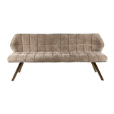 Esszimmerbank Gitter Chenille Braun