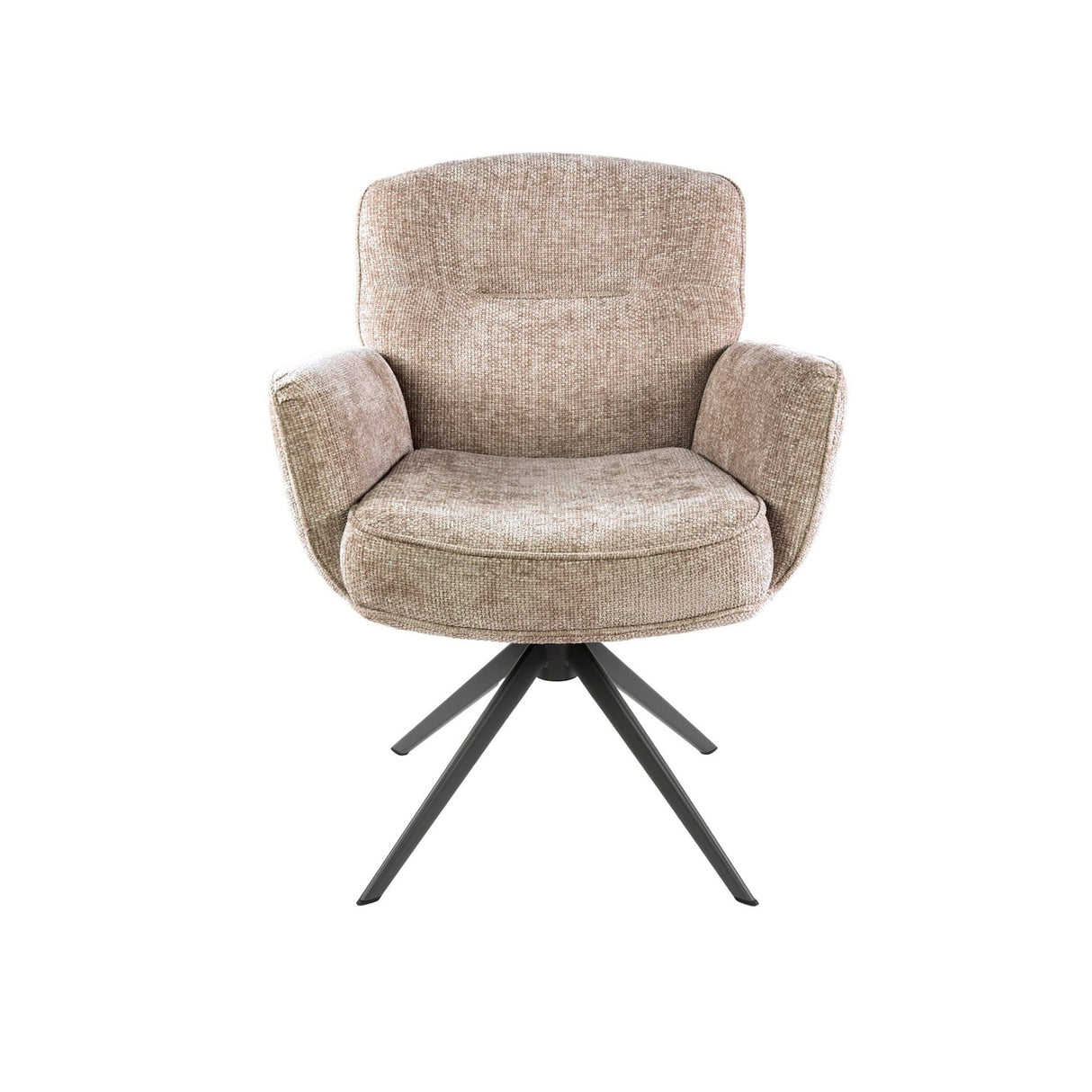 Satz aus 2 Esszimmerstühlen Savona drehbar Hoven Rich Sand 