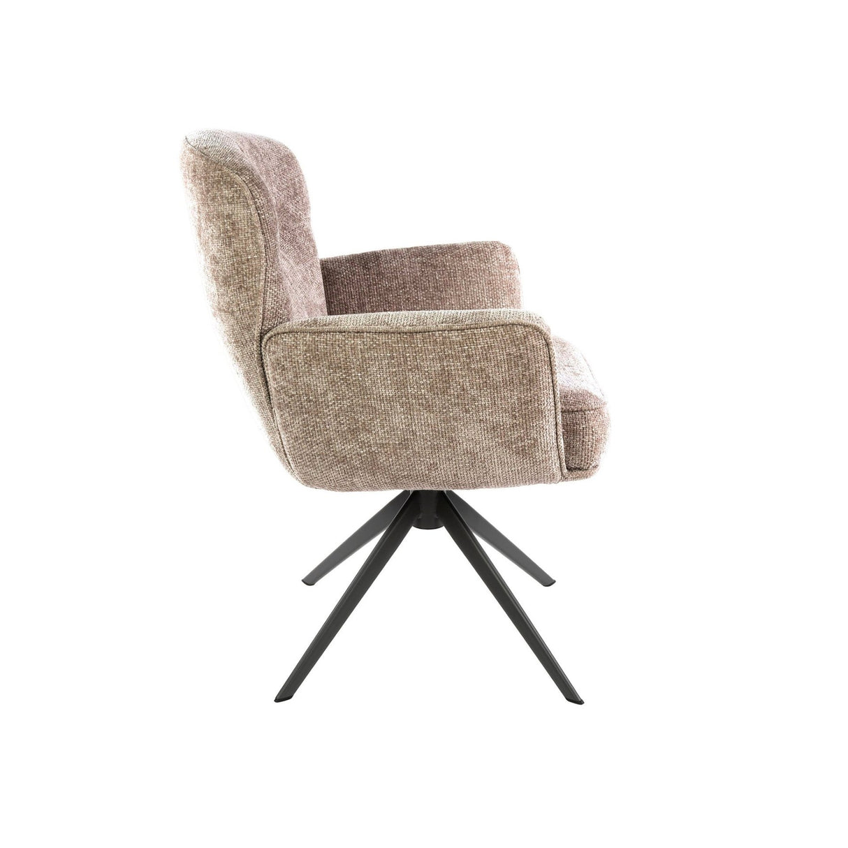 Satz aus 2 Esszimmerstühlen Savona drehbar Hoven Rich Sand 