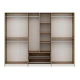 Garderobe Elina White Gold Melamin 277x208x52 cm