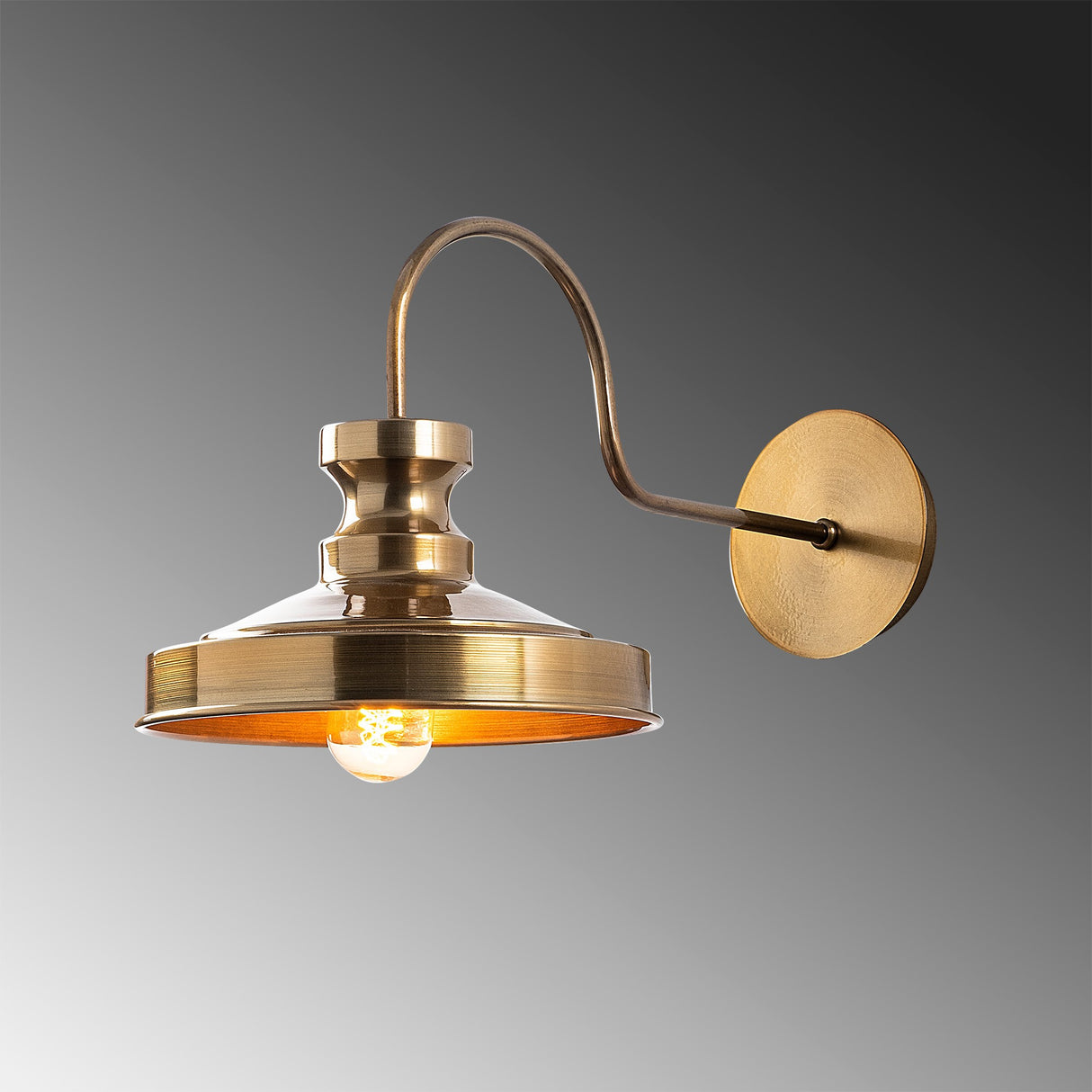 Wandlamp 1-lichts Goud Metaal Allure