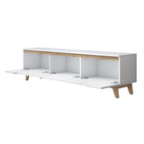 TV -Möbel Osiris White Light Walnut Melamin 180x48.6x35 cm