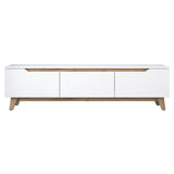 TV -Möbel Osiris White Light Walnut Melamin 180x48.6x35 cm