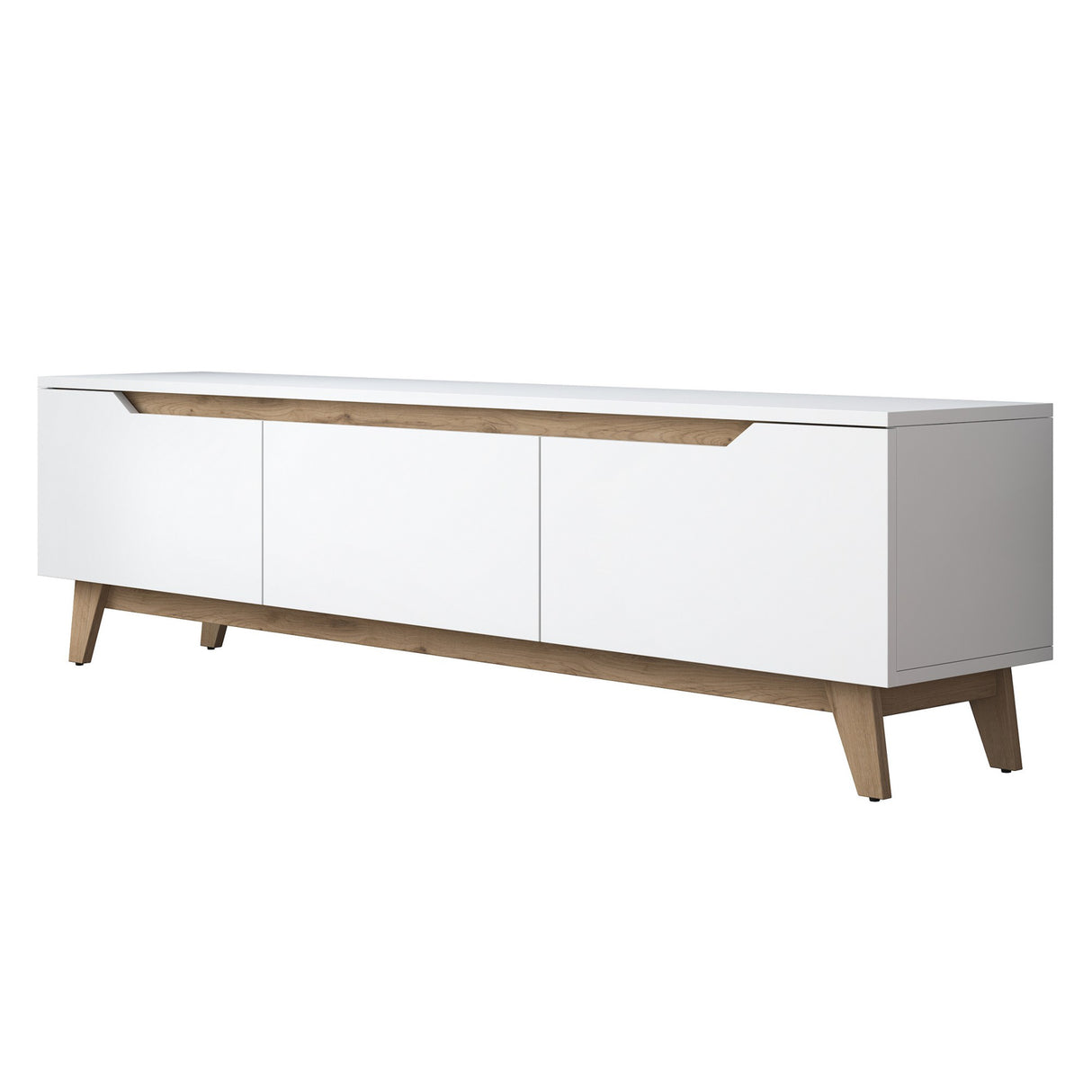 TV -Möbel Osiris White Light Walnut Melamin 180x48.6x35 cm