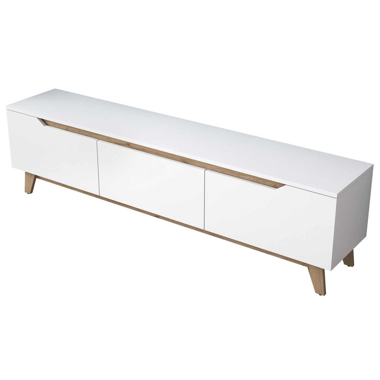 TV -Möbel Osiris White Light Walnut Melamin 180x48.6x35 cm