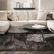 Couchtische – Bio Couchtisch 2er-Set Conner Keramikoptik Grau - Dimehouse