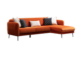 Ecksofa mit Schlaffunktion rechts Sevilla Orange