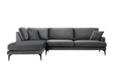 Ecksofa links Papira Anthrazit