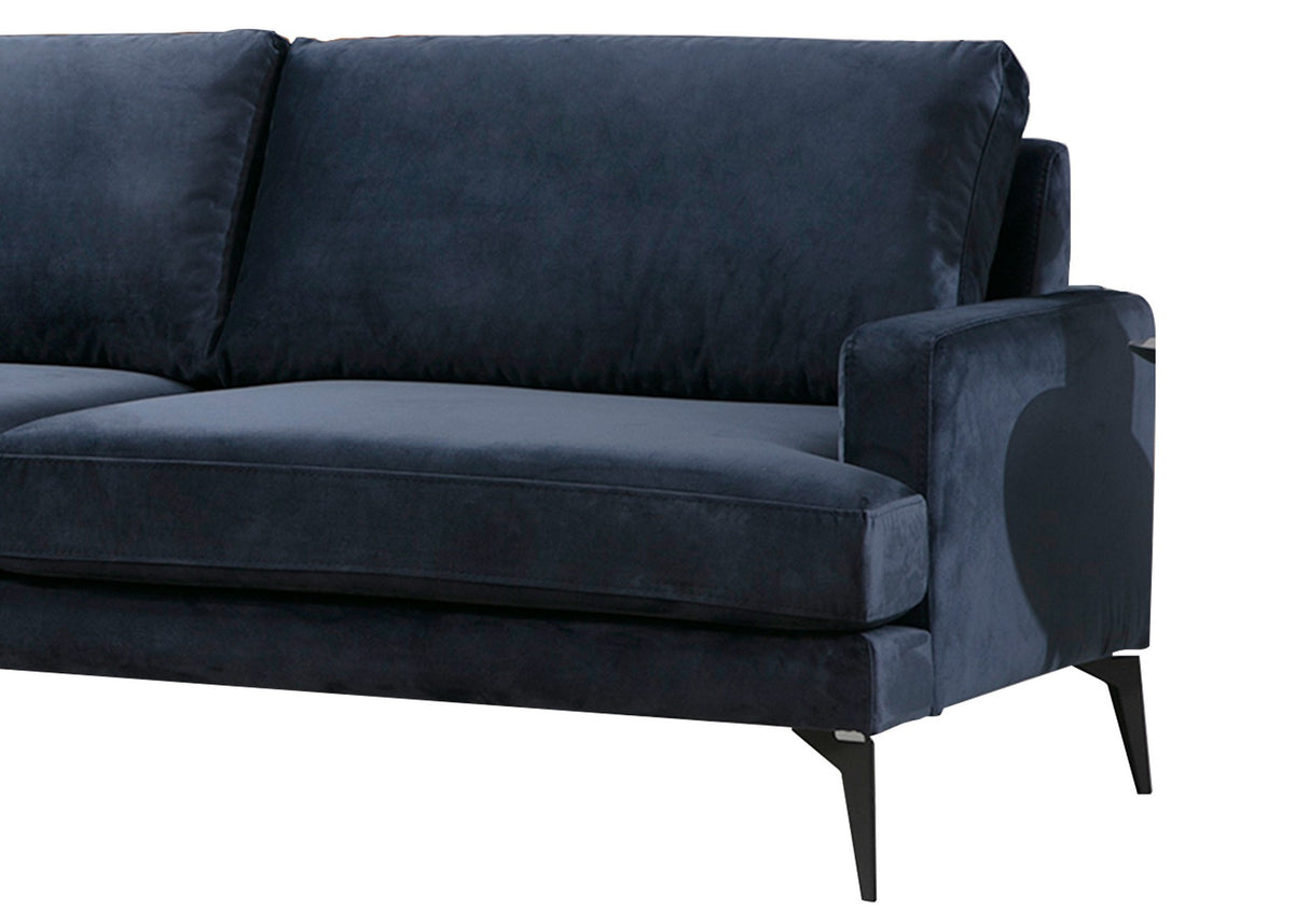 Ecksofa links Papira Marineblau