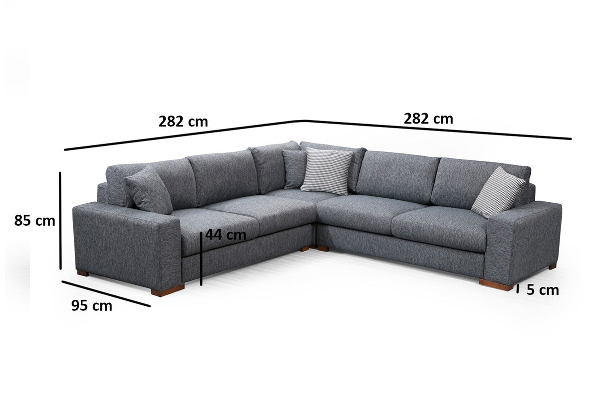 Ecksofa Loop Anthrazit