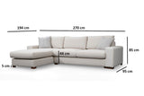 Ecksofa Loop Beige