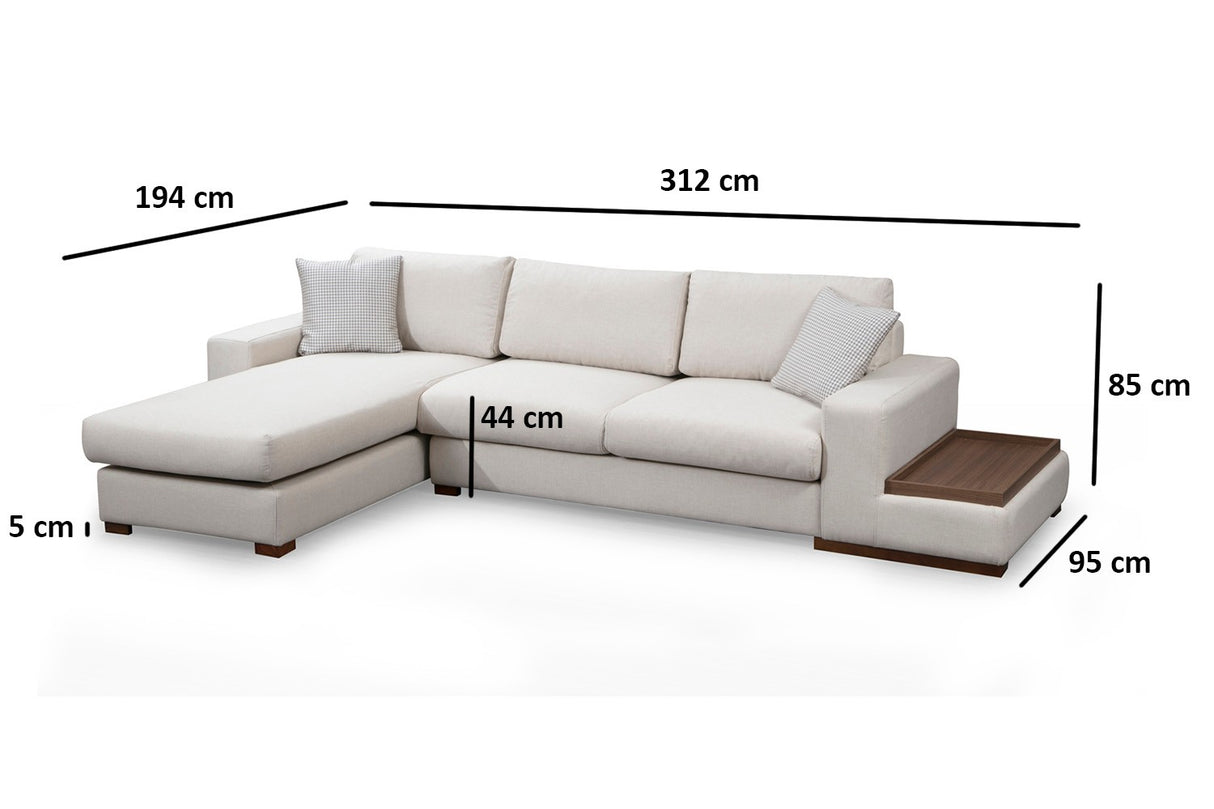 Ecksofa Loop Beige