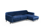 Ecksofa mit Schlaffunktion Rechtes Bild Marineblau