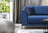 Ecksofa mit Schlaffunktion Rechtes Bild Marineblau