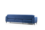 Ecksofa mit Schlaffunktion Linkes Bild Marineblau