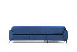 Ecksofa mit Schlaffunktion Linkes Bild Marineblau