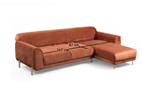 Ecksofa mit Schlaffunktion Rechtes Bild Cinnamon