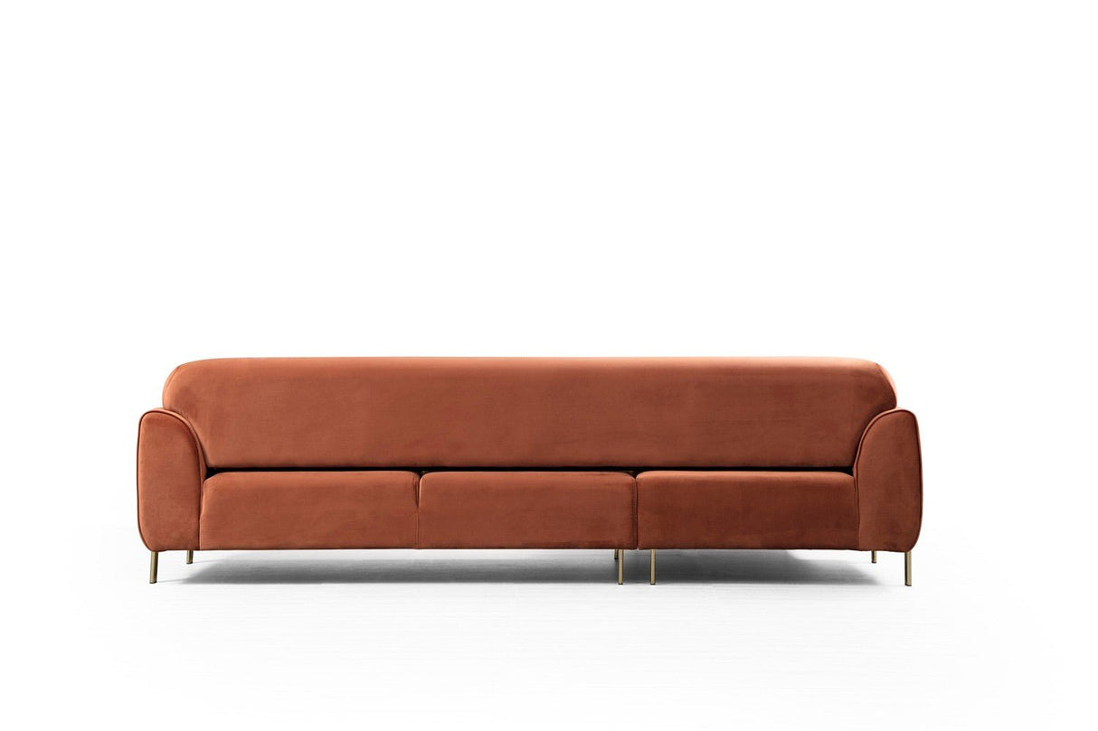 Ecksofa mit Schlaffunktion Linkes Bild Cinnamon