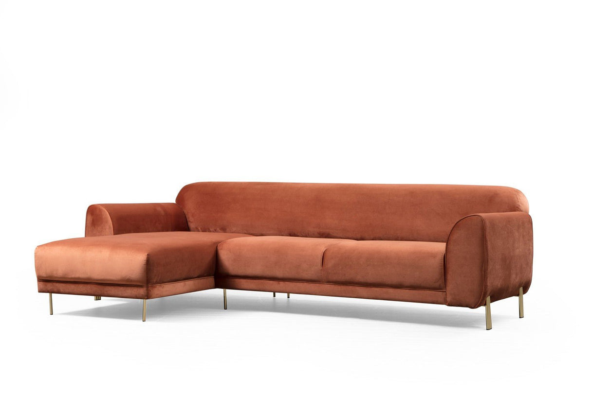 Ecksofa mit Schlaffunktion Linkes Bild Cinnamon