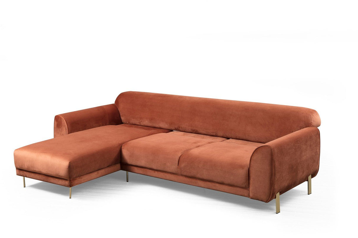 Ecksofa mit Schlaffunktion Linkes Bild Cinnamon