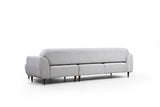 Ecksofa mit Schlaffunktion Rechtes Bild Beige