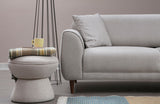 Ecksofa mit Schlaffunktion Rechtes Bild Beige