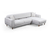 Ecksofa mit Schlaffunktion Rechtes Bild Beige