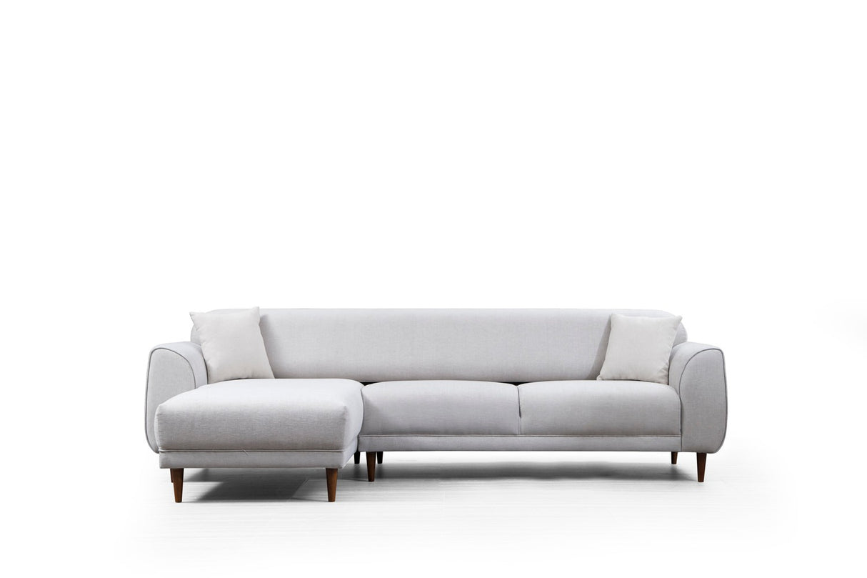 Ecksofa mit Schlaffunktion Linkes Bild Beige