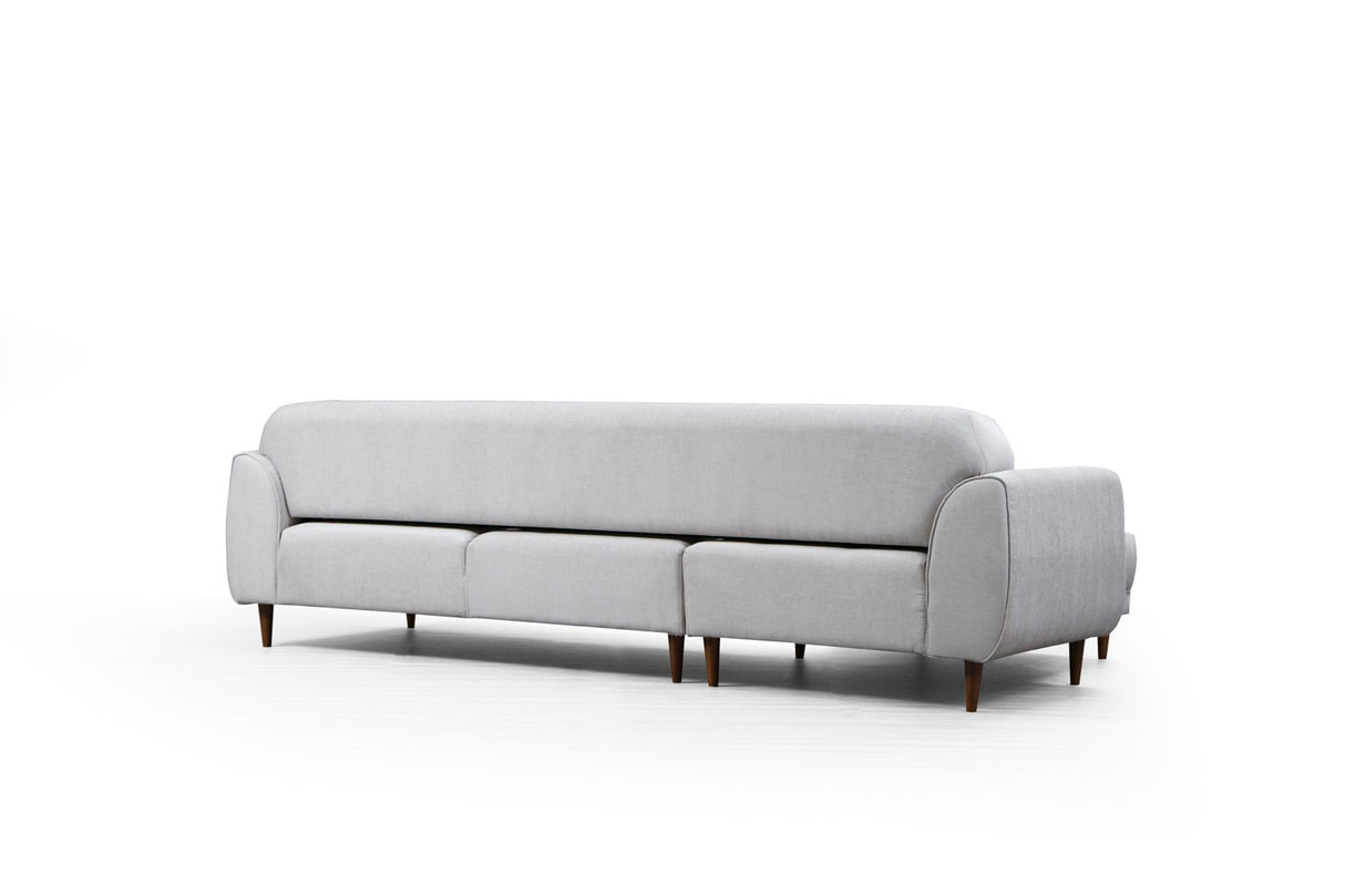 Ecksofa mit Schlaffunktion Linkes Bild Beige