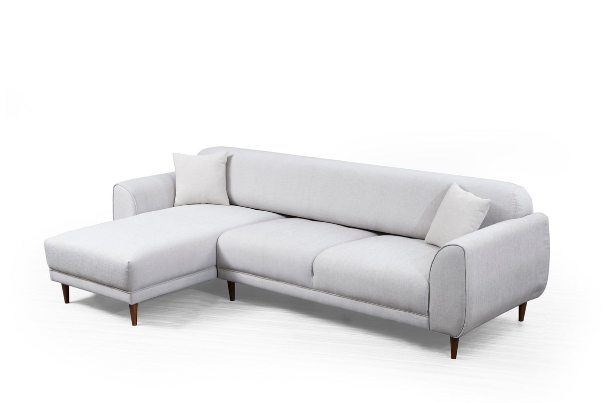 Ecksofa mit Schlaffunktion Linkes Bild Beige