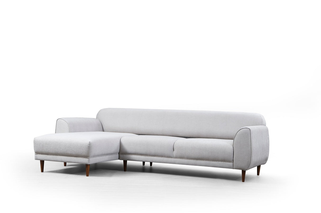 Ecksofa mit Schlaffunktion Linkes Bild Beige