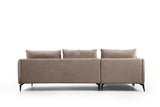 Ecksofa links Felix Beige