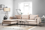 Ecksofa links Felix Beige